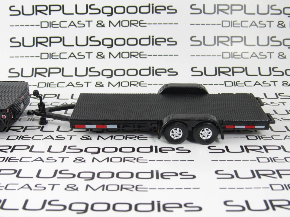 Chevrolet Silverado 3500 2018 Greenlight White plataforma plana doble con remolque para carros abierto Foto 4 de 4