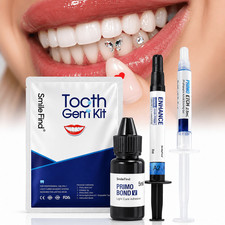 Tooth Gem Glue Kit Professional Adhesive Etch Bond Light Cure Dental Gems