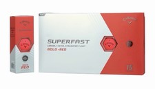 Callaway Superfast Bold Red Golf Balls, 15-Pack