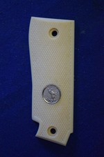 Colt Auto Government Mustang Ii .380 Acp Checkered Left Side Grip Faux Ivory