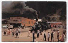 Vintage Silverton Colorado Narrow Gauge Steam Train Postcard 1970