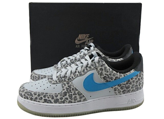 ナイキ エアフォース 1 プレミアム 29cm DJ6192-001 NIKE AIR FORCE 1 '07 PRM PURE PLATINUM/LT BLUE FURY-BLACK
