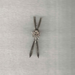 RARE WWII US ARMY 10th Mountain Division Sweetheart Pin crossed Skis & Eagle