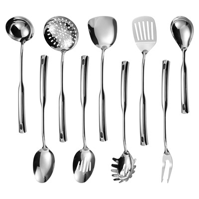 304 Stainless Steel Cooking Utensils Set, 9PCS Kitchen Utensils Set, Include ...