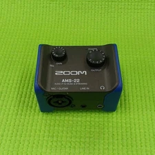 Zoom AMS-22 Portable USB-C Audio Interface Streaming Recording Black Tested