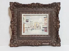 Vintage Print “Eglise Saint Pierre” Maurice Utrillo Textured Framed Turner Mfg.