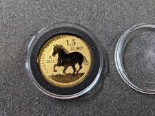 ? 2023 Spain 1 oz Gold Reverse Proof Stallion Doubloon 1.5 Euro Coin 4999.99 per troy oz