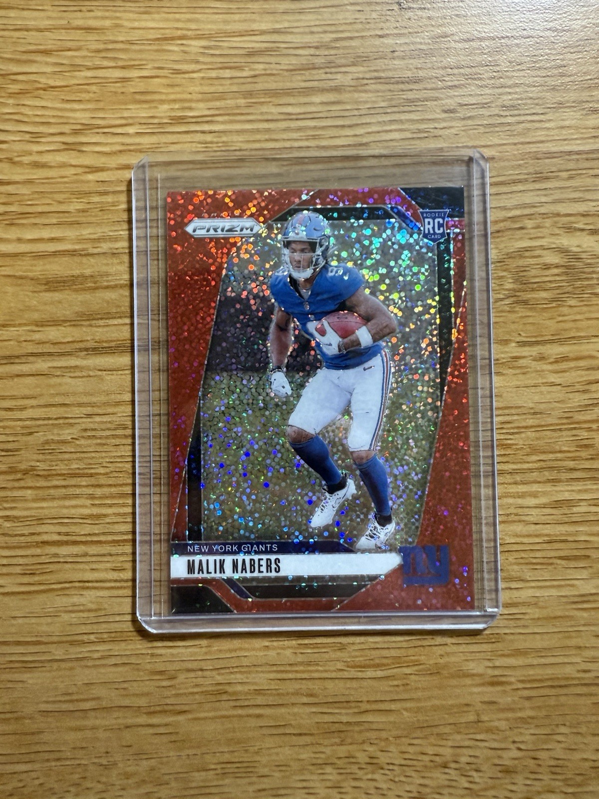 2024 Panini Prizm - Rookies Malik Nabers #370 Red Sparkle Prizm (RC)