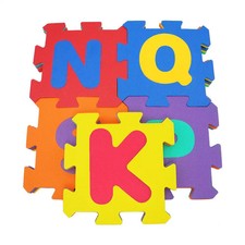 bieco Puzzlematte Buchstaben Spielmatte Kinderteppich Schaumstoff 26-teilig