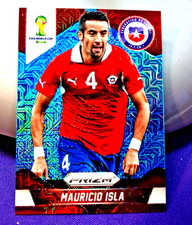 2014 PRIZM PANINI WORLD CUP NATIONAL  BLUE PULSAR #/55 MAURICIO ISLA 42 CHILE