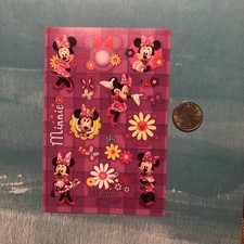 Disney Minnie Mouse Sticker Sheet - New - Perfect For Scrapbooking 15 Stickers
