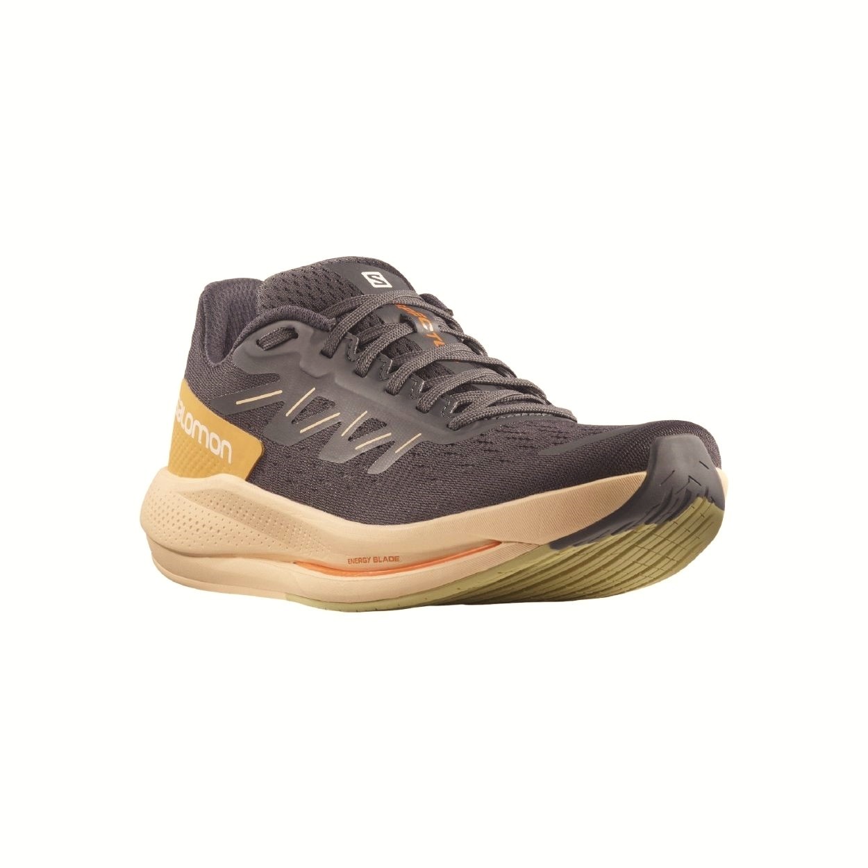 Salomon Spectur W scarpe da corsa da donna ebano crema di mandorle verde porro