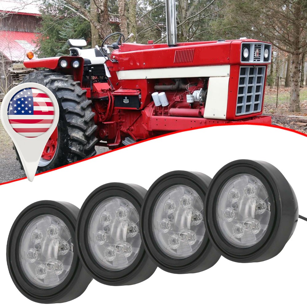 For International Tractor 966 1066 1466 1566 4366 666 886 4PCS LED Work Lights