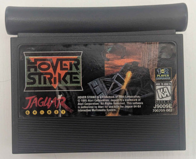 Atari Jaguar 64-Bit 1995 Hover Strike Game Cartridge + Cleaned and Tested