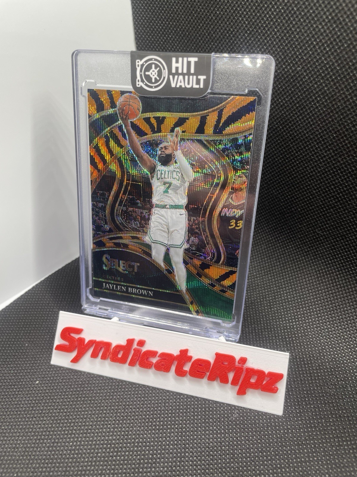 2023-24 Panini Select - Courtside Jaylen Brown #222 Tiger Stripes Prizm