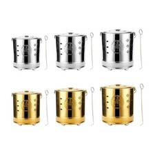 Tragbarer Brenneimer mit Griff, vielseitige Brenntonne für Papier und Müll