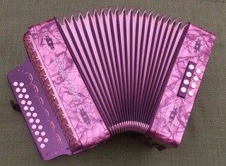 Akkordeon Hohner pre Corso Ton C/F Wiener Harmonika 21/8/II Knopfakkordeon