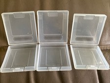 Lot of 3 Nintendo Game Boy Clear Plastic Cases