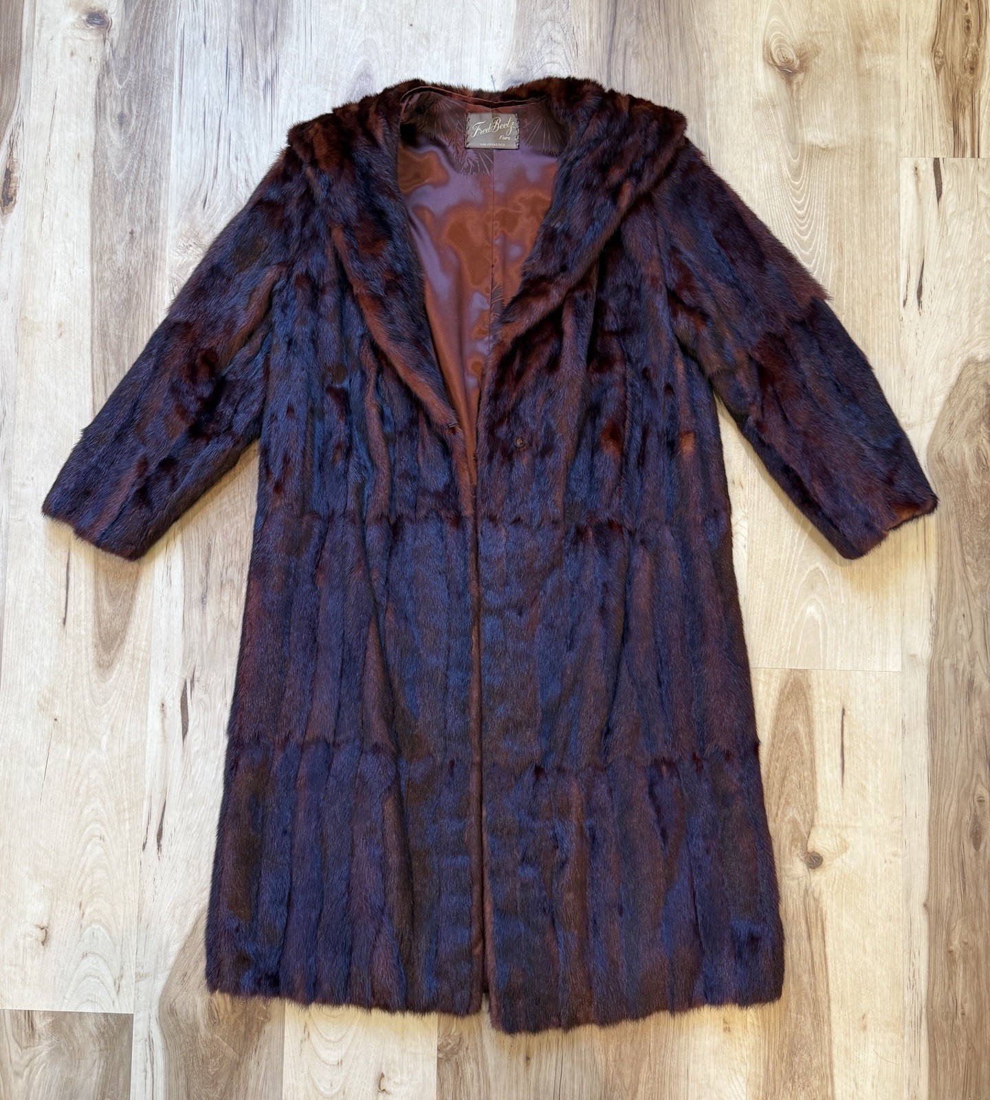 Vintage Auburn/Cognac Women’s Mink Fur Coat