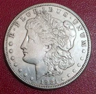 1921 S MORGAN SILVER DOLLAR 90% Silver  -  AU                               5684