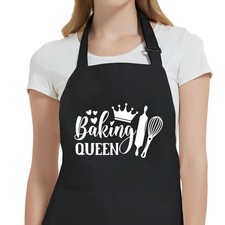Funny Aprons Women Pockets Kitchen Cooking Baking Mom Teacher Mothers Day