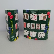 VacuVin Rapid Ice Wine Bottle Cooler Set de 2 cartas de póquer I'm All In - Juego de 2