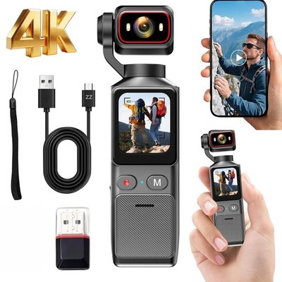 4K WIFI Pocket Action Kamera Tragbar Wifi Vlogging Kamera Sports Video Camcorder