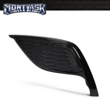 Front Bumper Gloss Black Fog Light Cover Left Fit For 21-24 Toyota Camry SE XSE