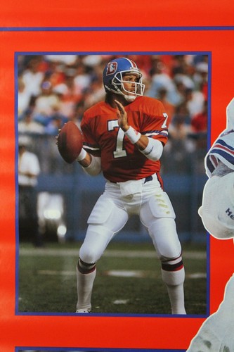 Vintage 34 x 22 JOHN ELWAY 1989 Denver Broncos NFL Collage Starline Poster - Picture 6 of 9