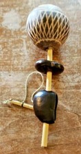 HAND PAINTED MARACA SHAKER-PERCUSSION INSTRUMENT -9'' LONG