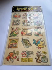 Vintage CELEBRITY Mark 1 SCRATCH & SNIFF STICKERS - FISH