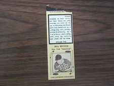 1936-39 Diamond Matchbook Bill Brydge (B40) New York Americans