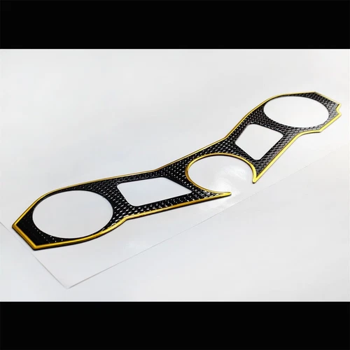 Handle Yoke Cover Chromed Gold/Black Sticker Protector Pad 11-15 ZX-10R ZX1000 - Picture 4 of 5