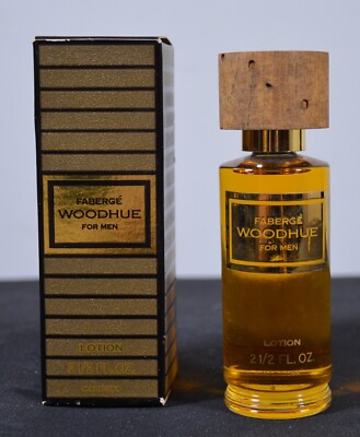 Rare Vintage Faberge Woodhue for Men Lotion w/ Box