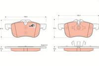 TRW GDB1374 Bremsbelagsatz, Scheibenbremse For MG MG (Saic) Roewe (Saic) Rover