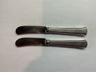 Pair Tiffany & Company Sterling Silver Butter Knives Windham Pattern 1923 No Mon