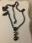 Made with Swarovski Crystals Leopard/Gold/Leopard New. Gunmetal Finish. 18-20” — photo 3