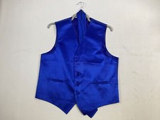 Mens Vesuvio Napoli Blue Suit Vest Size M Medium NWOT