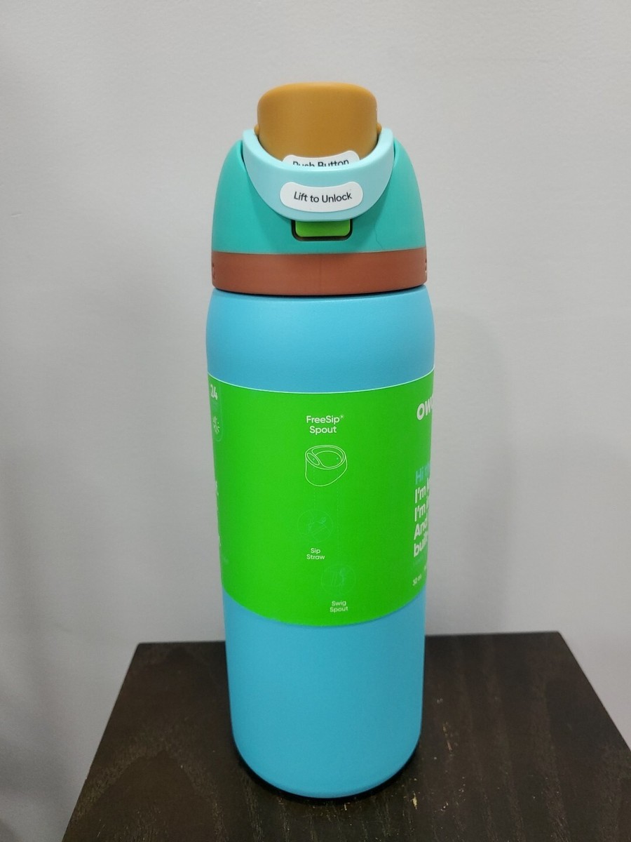 Owala FreeSip Stainless Steel Water Bottle / 32oz / Color: Palm