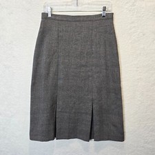 Vtg Inner Visions Ship n Shore A-Line Skirt 14 Midi Plaid Office Teacher USA