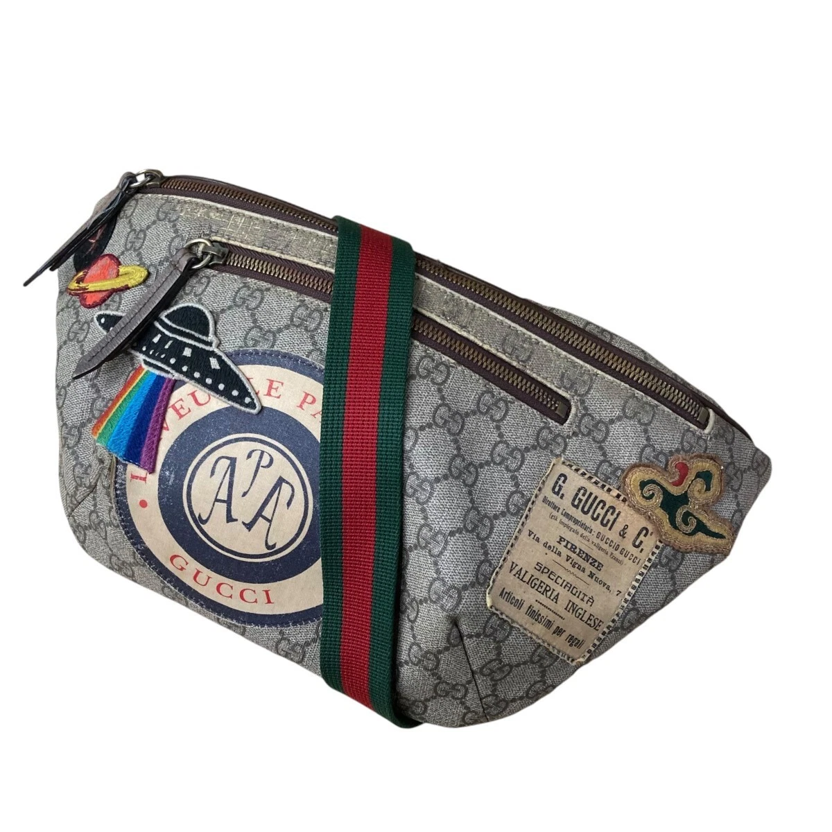 Gucci Body Bag GG Supreme Courier 529711 PVC marron ligne Sherry