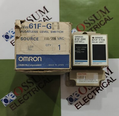OMRON 61F-GH , 61F-11H FLOATLESS LEVEL SWITCH VOLTAGE 110VAC FREE FAST SHIPPING