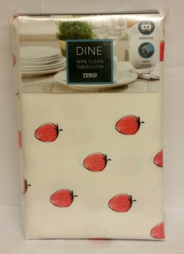 victoria sponge wipe clean table cloth 130 x 180cm *new & sealed