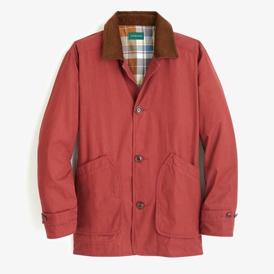 J Crew Unisex Barn Jacket Coat G7095 Mahogany Large 178 Ebay