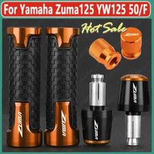 Orange Handle Grips Handle Bar End Cap Tire Valve For Yamaha Zuma125 YW125 50/F
