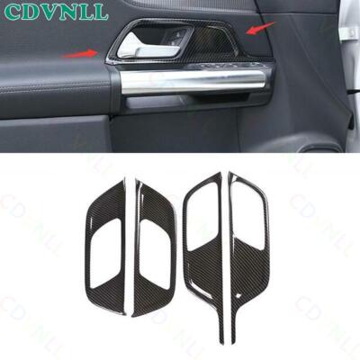 For Benz GLB W247 2020-2022 ABS Carbon Fiber Inner Door Handle Frame Cover Trim