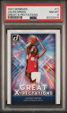 2021 Panini Donruss Great X-Pectations 11 Jalen Green - PSA 8