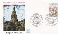 FRANCE 1977 FDC COLLEGIALE DU DORAT YT 1937