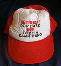 Vintage 80  s RETIRED Don  t Ask Me To Do A Damn Thing Funny Snapback Hat
