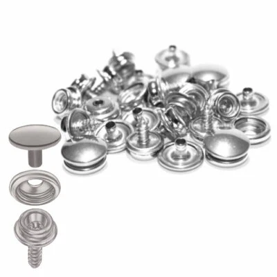 V4A DOT Druckknopf mit Schraube SET f Persenning Plane Zelt Verdeck Boot Camping